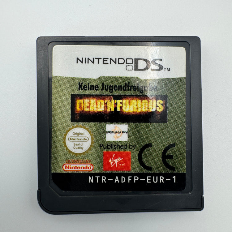 Dead N Furious: front of Nintendo DS cartridge showing green label.