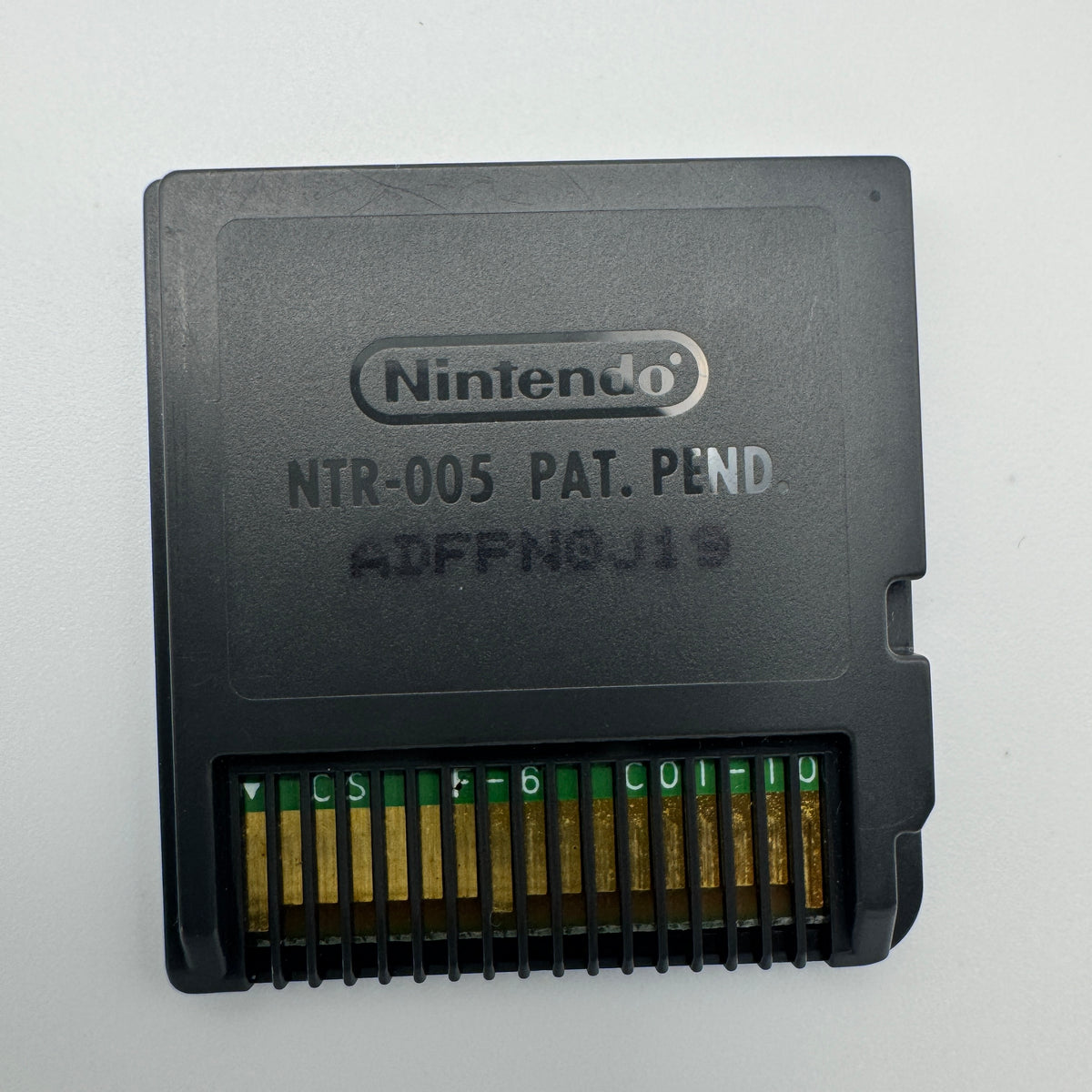 Dead N Furious: back of Nintendo DS cartridge showing contacts.
