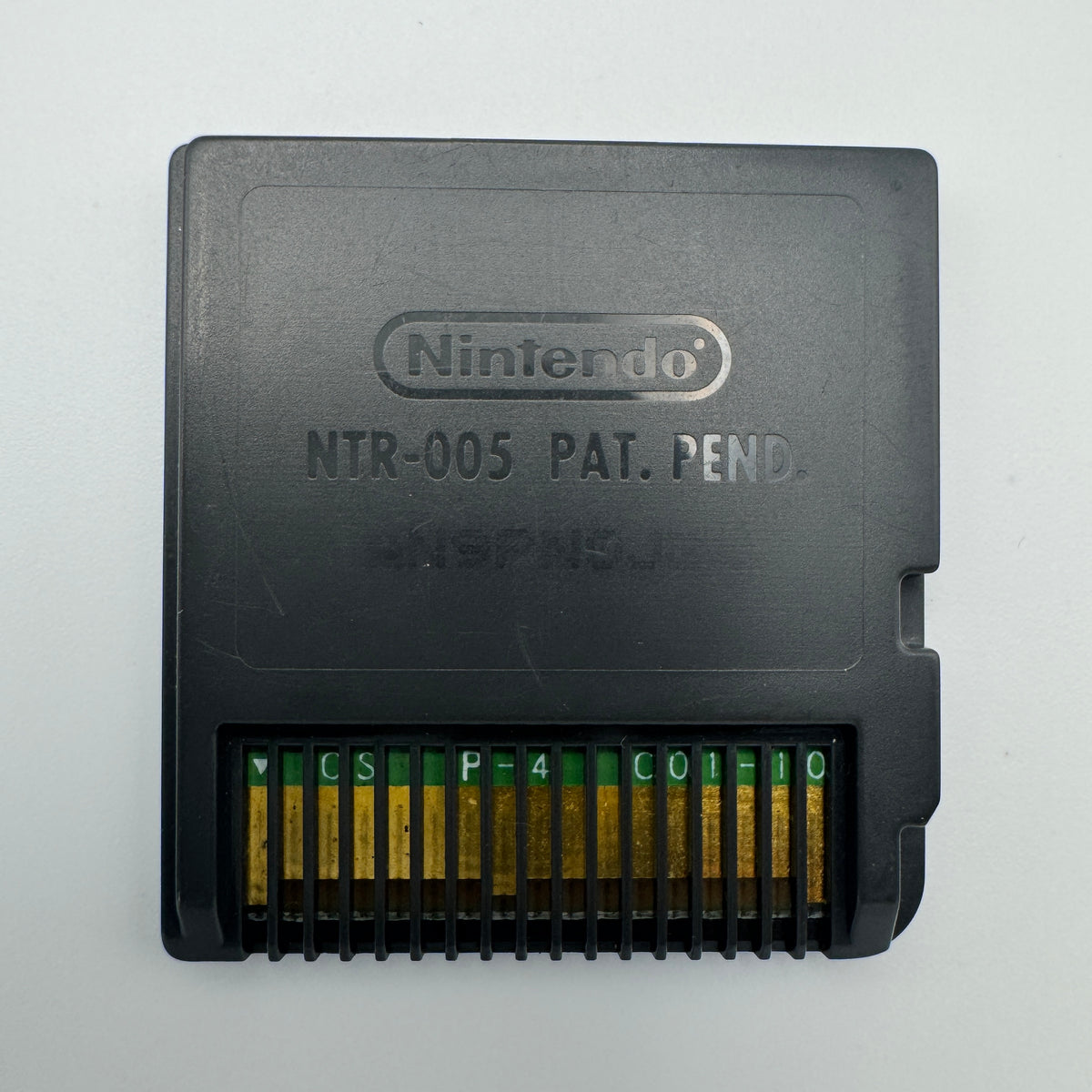 The Little Mermaid: back of Nintendo DS cartridge showing contacts.