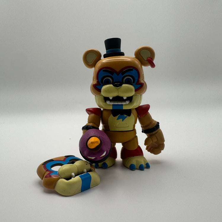 2023 Glamrock Freddy Funko Figurine with Detachable Cupcake (+ Interchangeable Face)